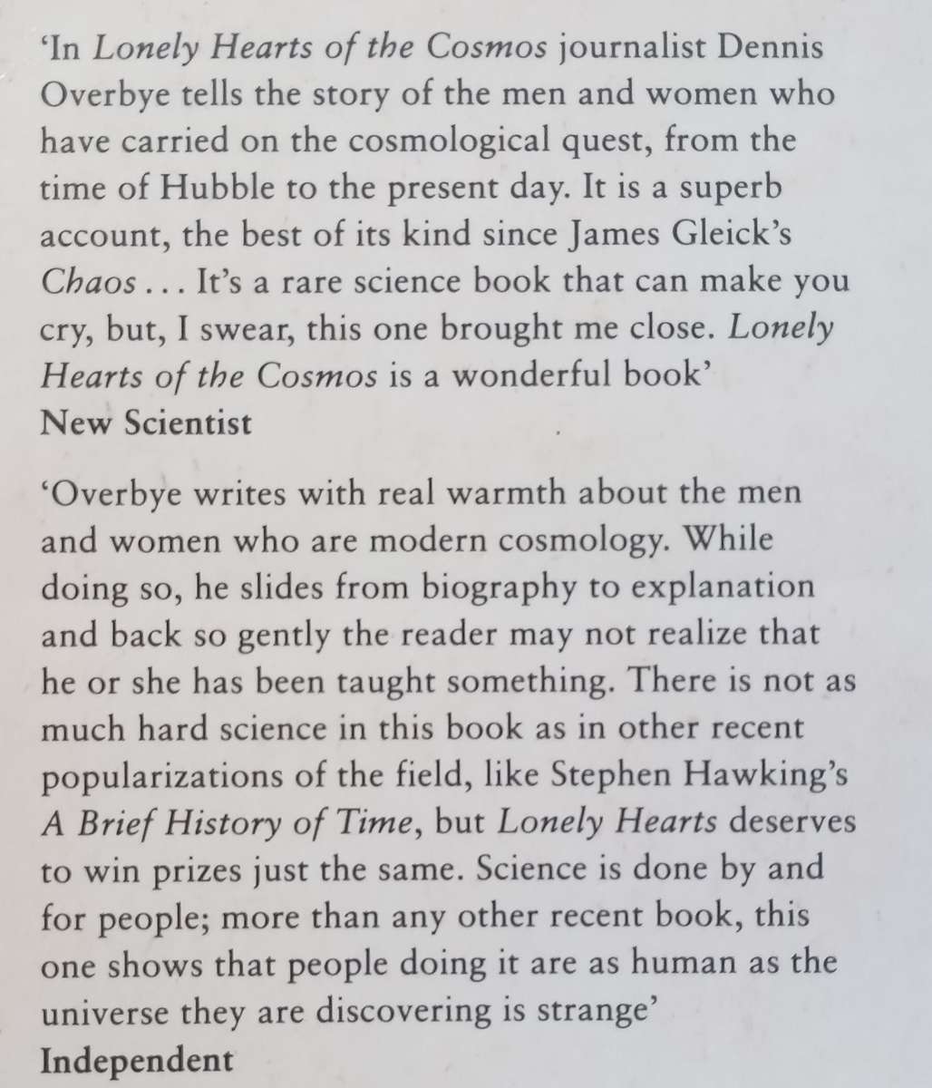 Lonely Heart of the Cosmos: The Quest for the Secret Universe | Dennis Overbye