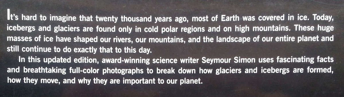 Icebergs & Glaciers | Seymour Simon