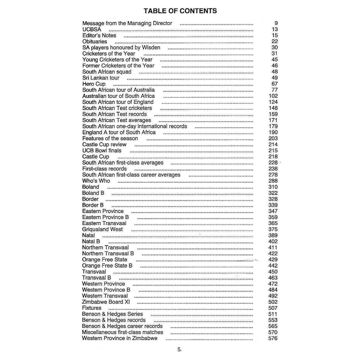 1994 Protea Assurance Cricket Annual of South Africa (Vol. 41) | Frank Heydenrych (Ed.)