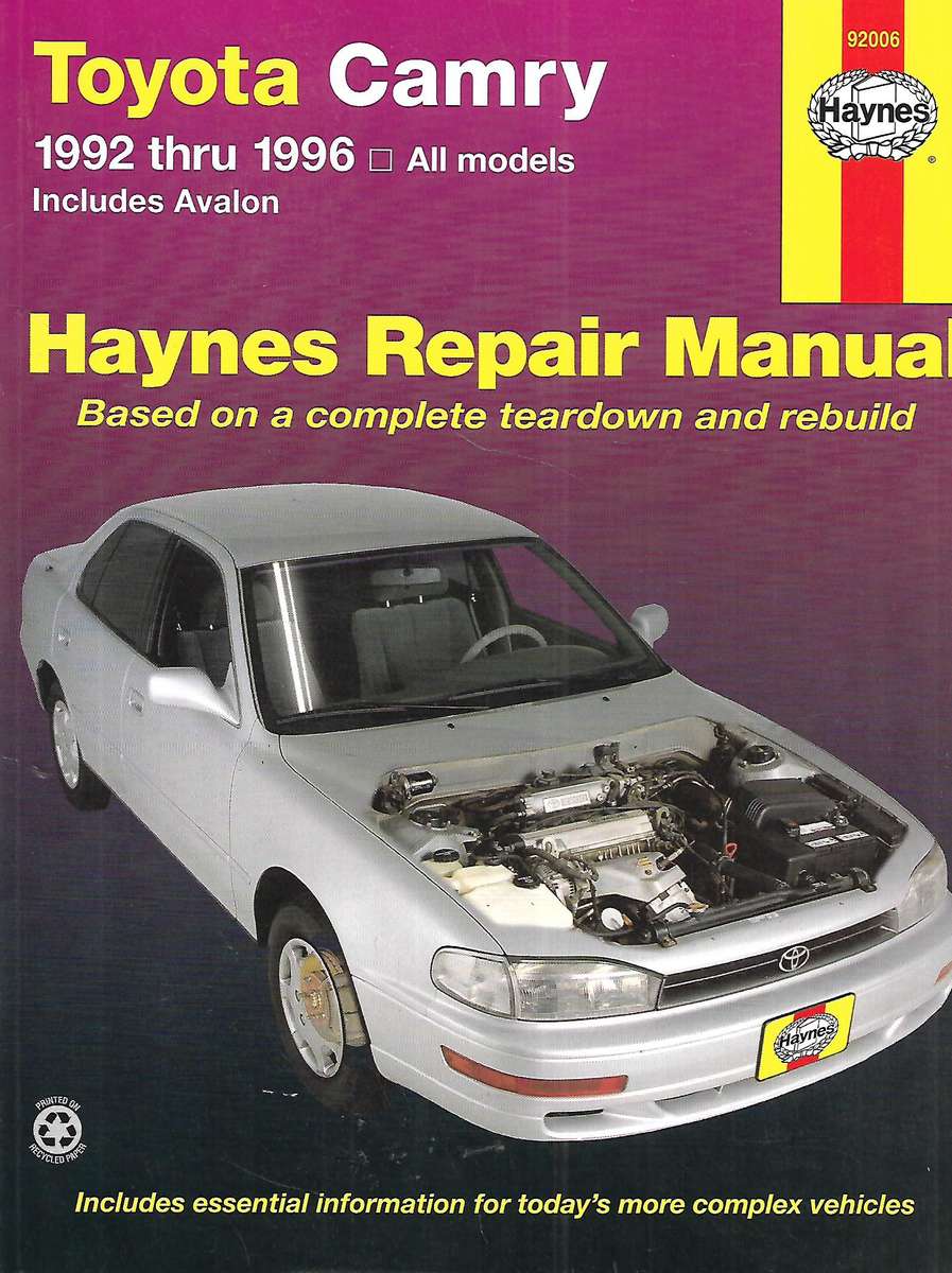 Haynes Repair Manual: Toyota Camry, 1992 thru 1996 | Robert Maddox & John H. Haynes