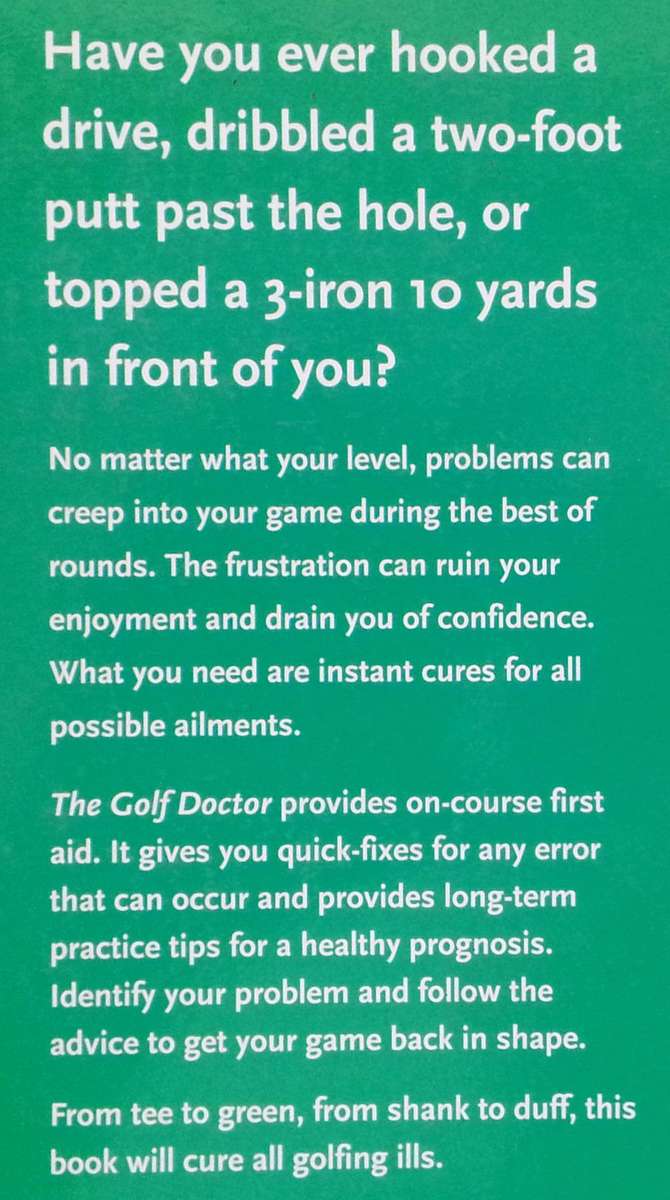 The Golf Doctor: First Aid for Your Game | Edward Craig