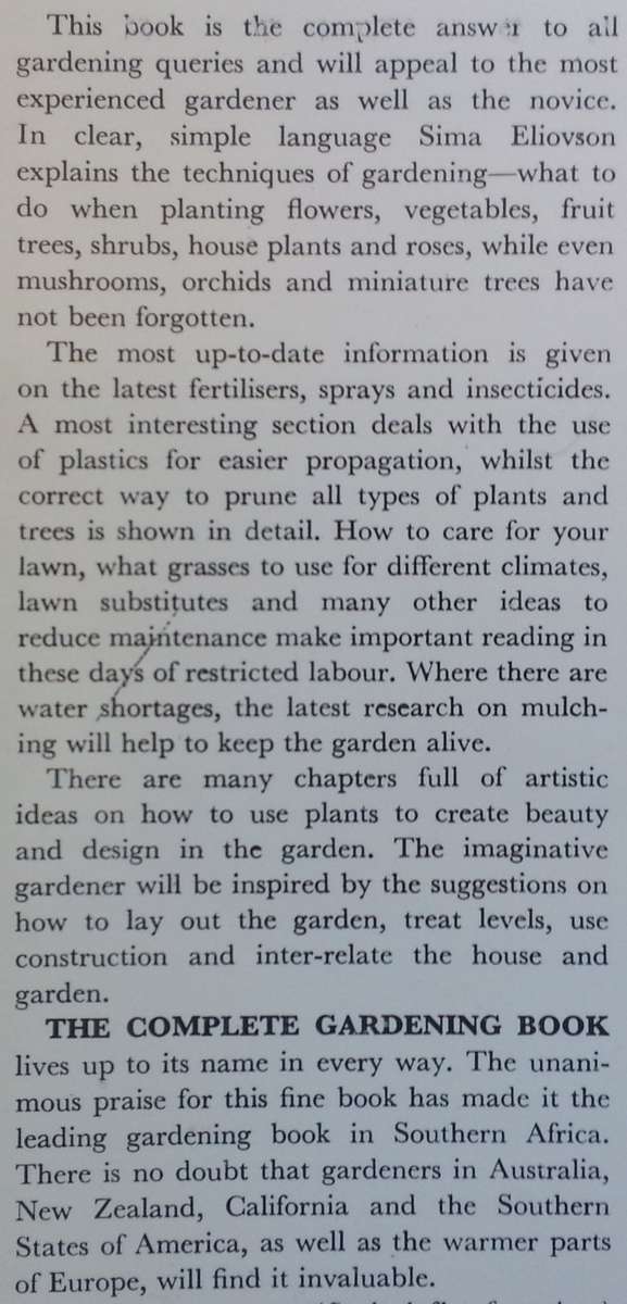 The Complete Gardening Book for Southern Africa | Sima Eliovson