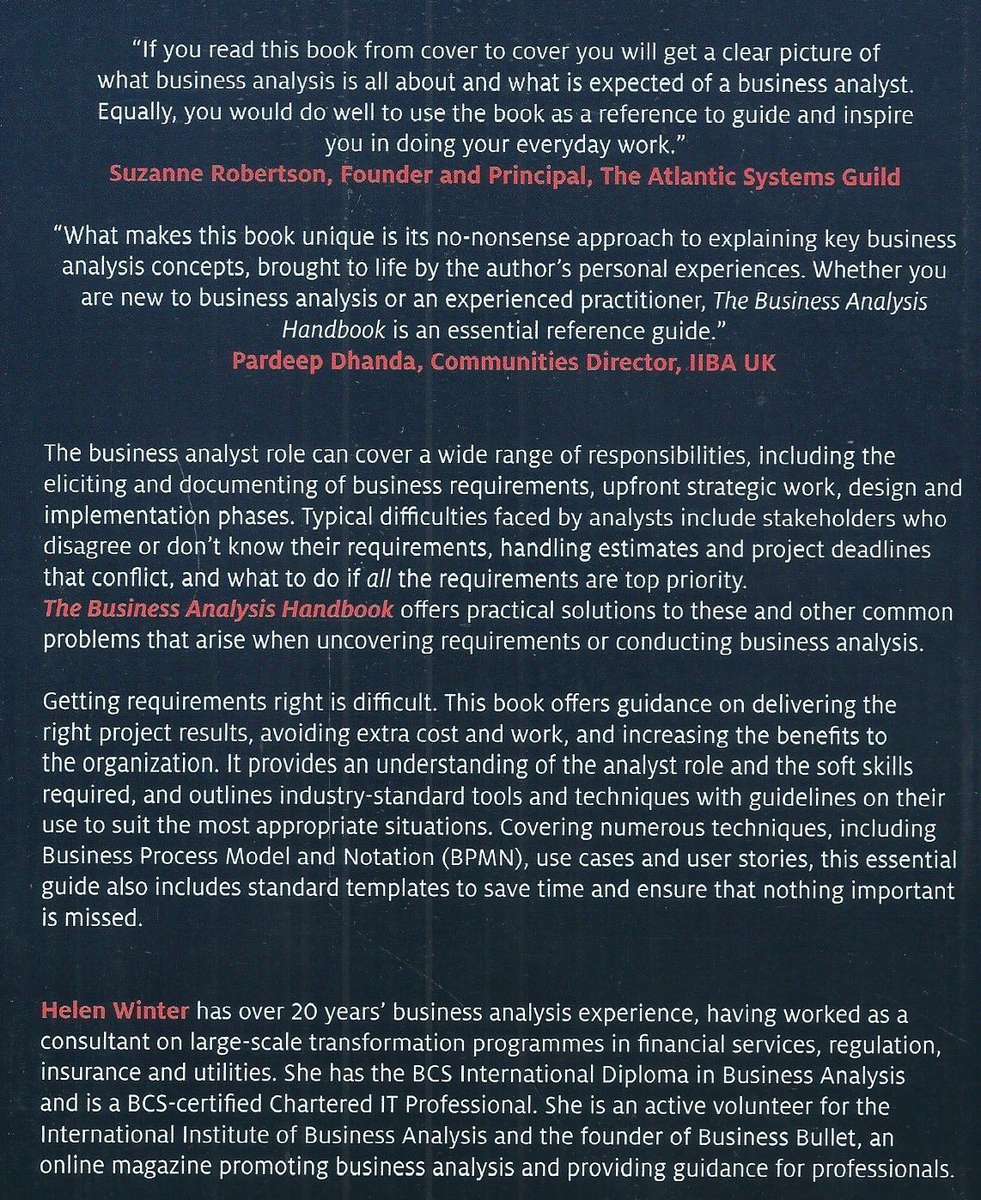 The Business Analysis Handbook: Techniques and Questions to Deliver Better Outcomes | Helen Winter