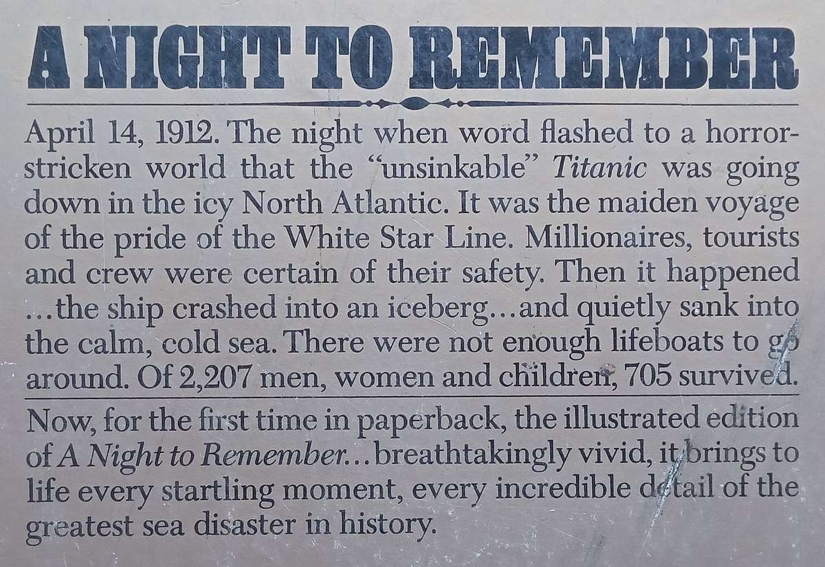 A Night to Remember: The Sinking of the Titanic | Walter Lord
