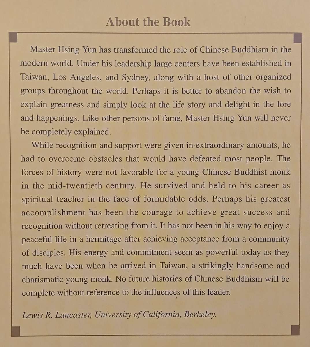 Handing Down the Light: The Biography of Venrable Master Hsing Yun | Fu Chi-Ying