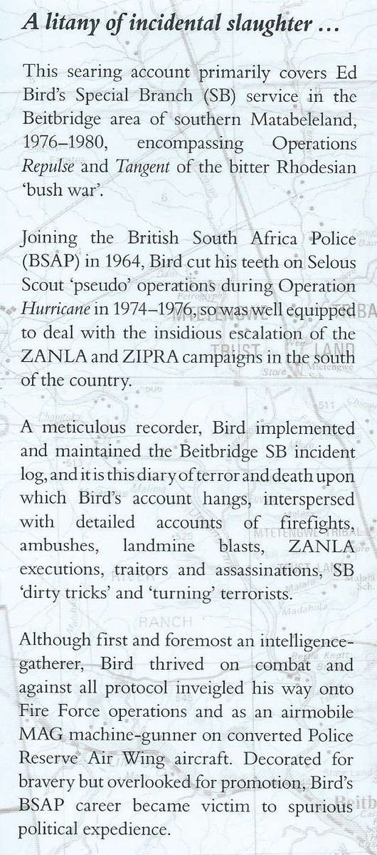 Special Branch War: Slaughter in the Rhodesian Bush, Southern Matabeleland, 1976-1980 | Ed Bird