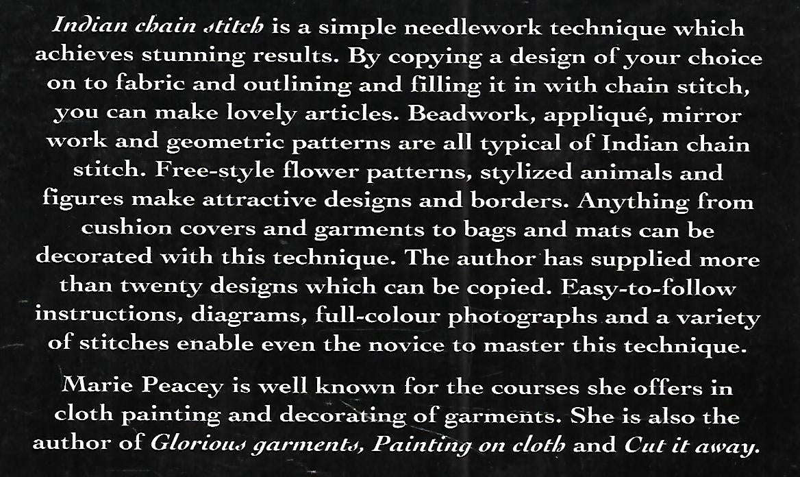 Indian Chain Stitch | Marie Peacey