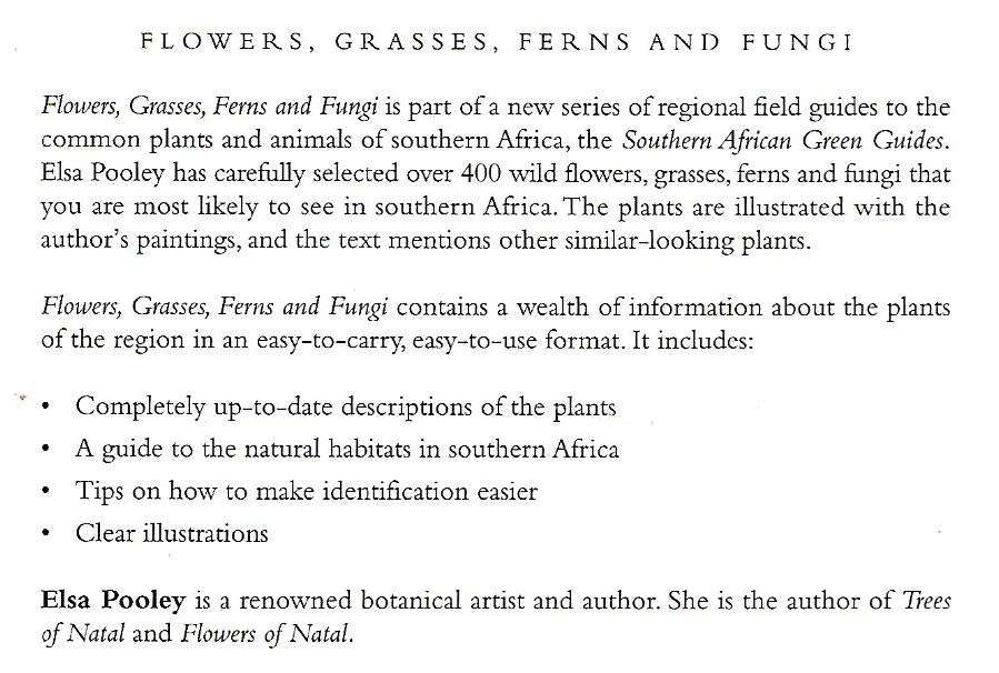 Flowers, Grasses, Ferns and Fungi (Inscribed by Author) | Elsa Pooley