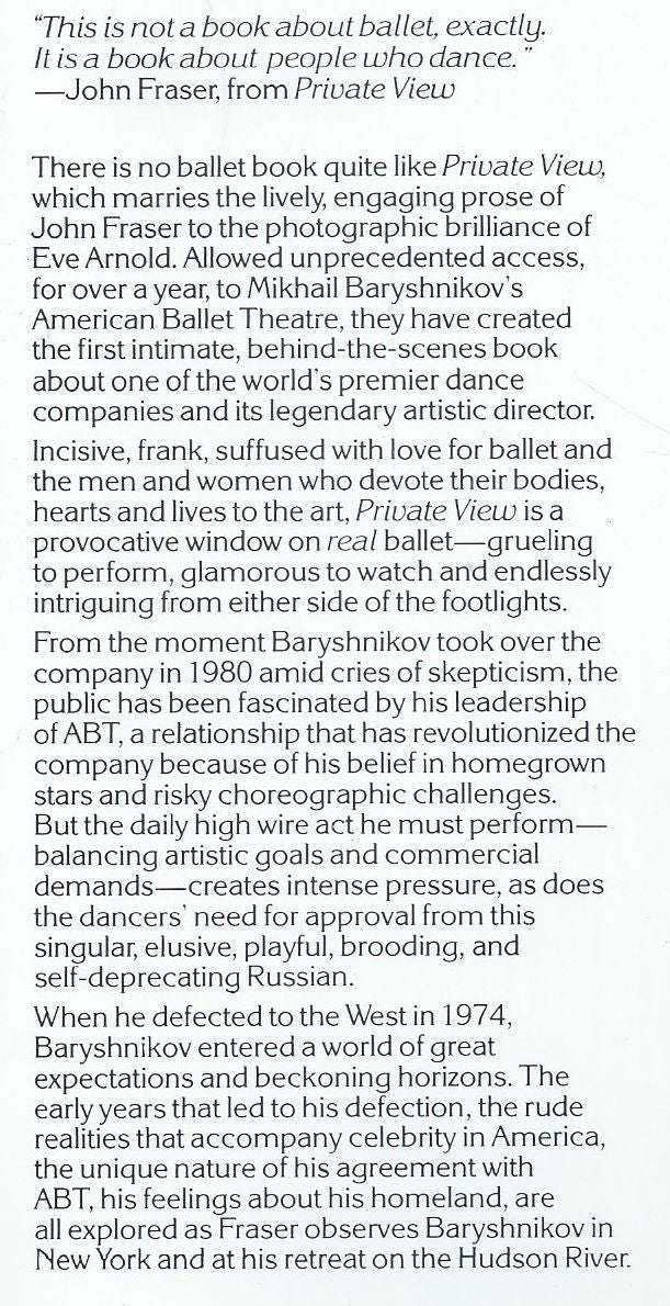 Private View: Inside Baryshnikov's American Ballet Theatre | John Fraser & Eve Arnold