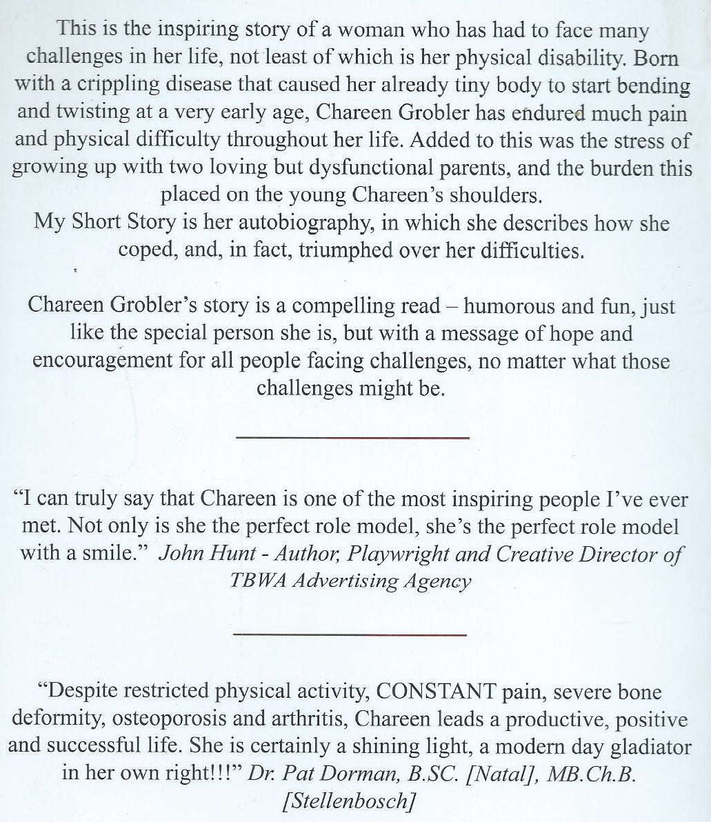 My Short Story: A Tiny Person's Adventures with Disability and Life's Other Challenges | Chareen ...