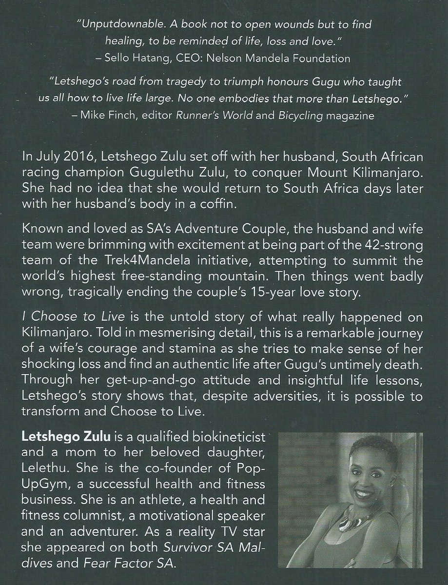 I Choose to Live: Life After Losing Gugu (Inscribed by Author) | Letshego Zulu
