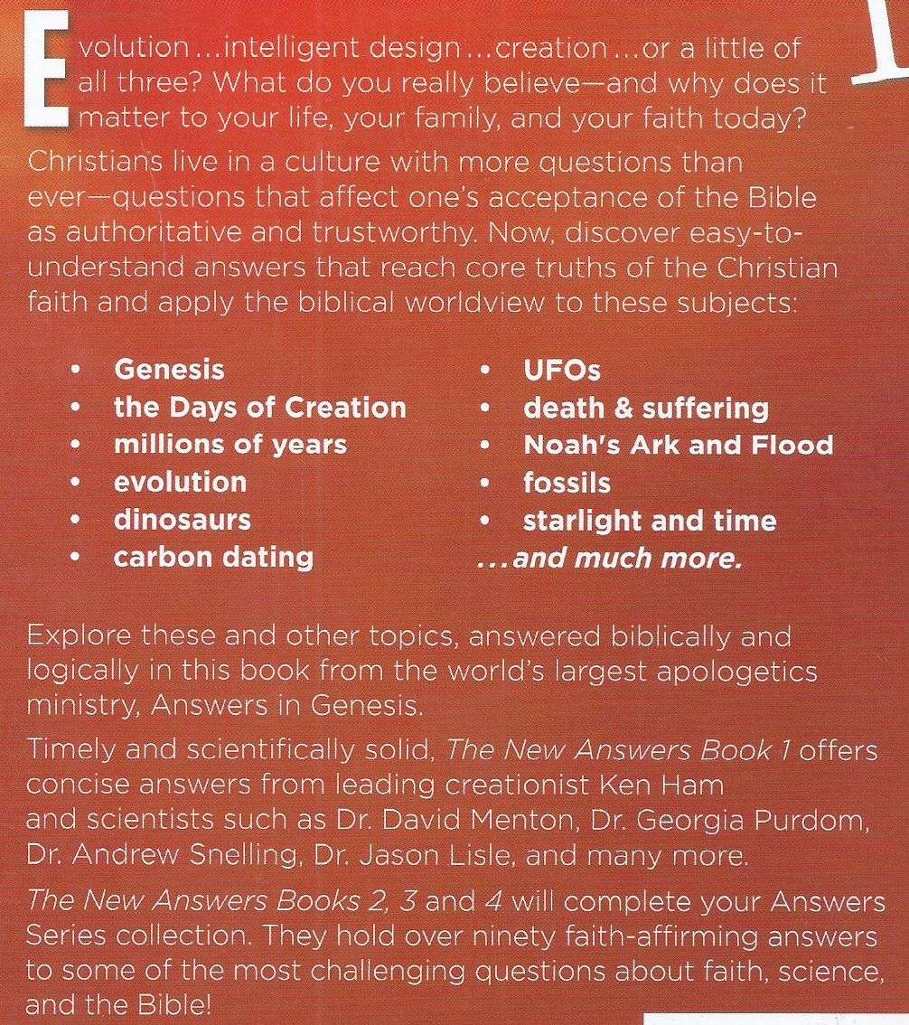 The New Answers Book 1: Over 25 Questions on Creation/Evolution and the Bible | Ken Ham (Ed.)