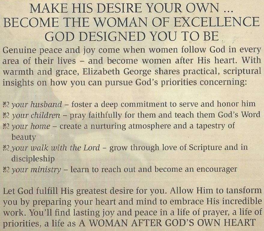 A Woman After God's Own Heart (With Study Guide) | Elizabeth George