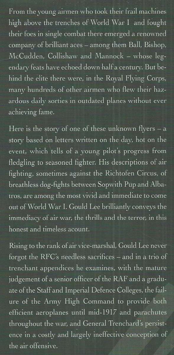 No Parachute: A Classic Account of War in the Air in WWI | Arthur Gould Lee