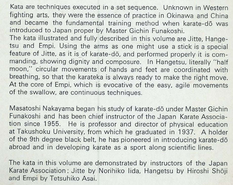 Best Karate 7: Jitte, Hangetsu, Empi | M. Nakayama