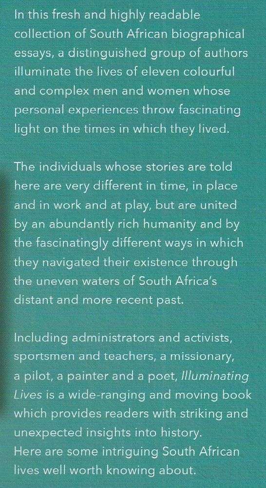 Illuminating Lives: Biographies of Fascinating People from South African History | Vivian Bickfor...