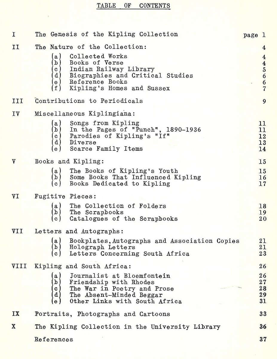 The Kipling Collection in the University of Cape Town Library | R. F. M. Immelman