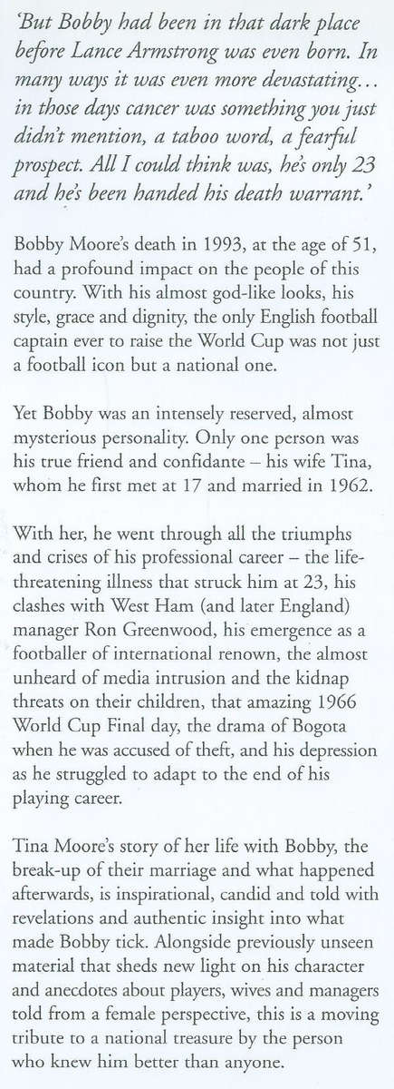 Bobby Moore, by the Person Who Knew Him Best | Tina Moore