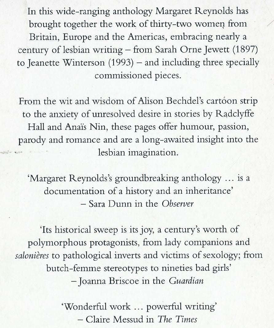 The Penguin Book of Lesbian Short Stories | Margaret Reynolds (Ed.)