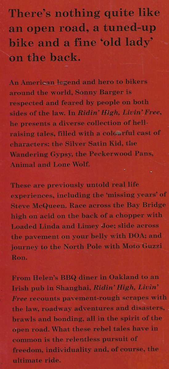 Ridin' High, Livin' Free: Hell-Raising Motorcycle Stories | Ralph "Sonny" Barger