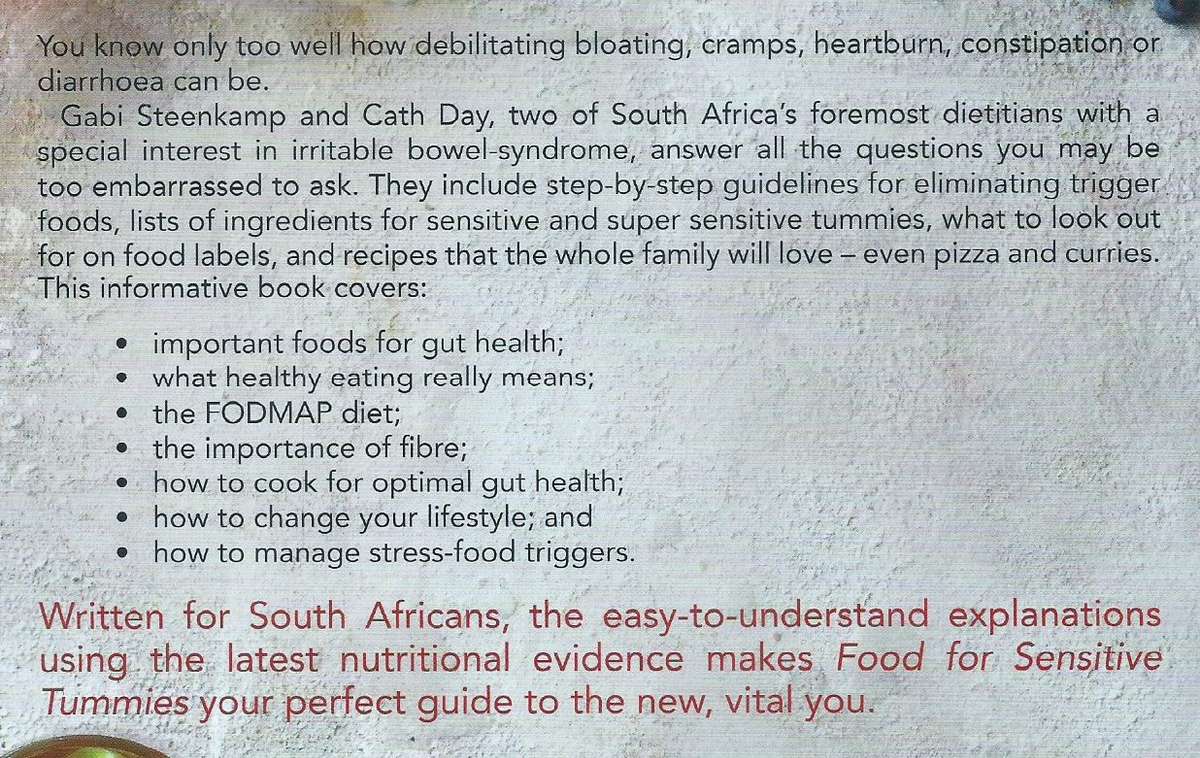 Food for Sensitive Tummies | Gabi Steenkamp & Cath Day