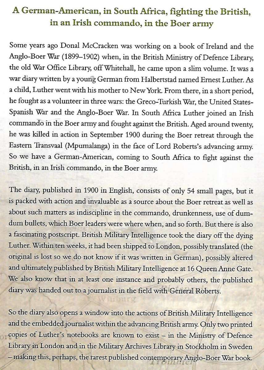 Teddy Luther's War: The Diary of a German-American in an Irish-Boer Commando | Donal P. McCracken...