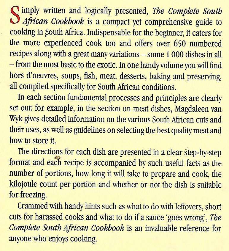 The Complete South African Cookbook | Magdaleen van Wyk