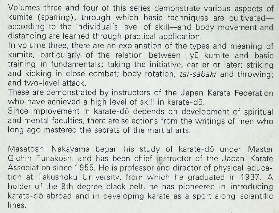 Best Karate 3: Kumite 1 | M. Nakayama