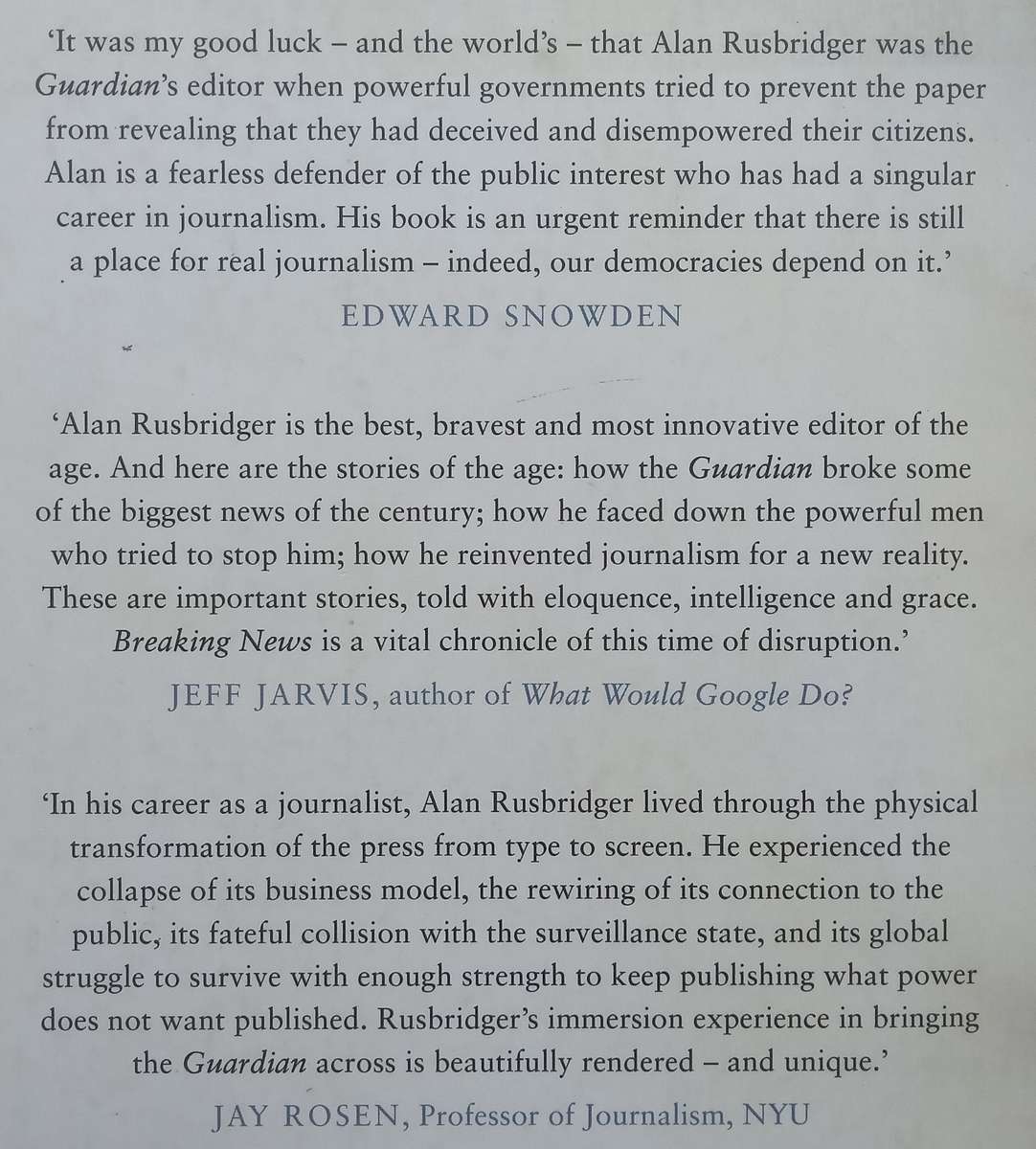 Breaking News: The Remaking of Journalism and Why it Matters New | Alan Rusbridger