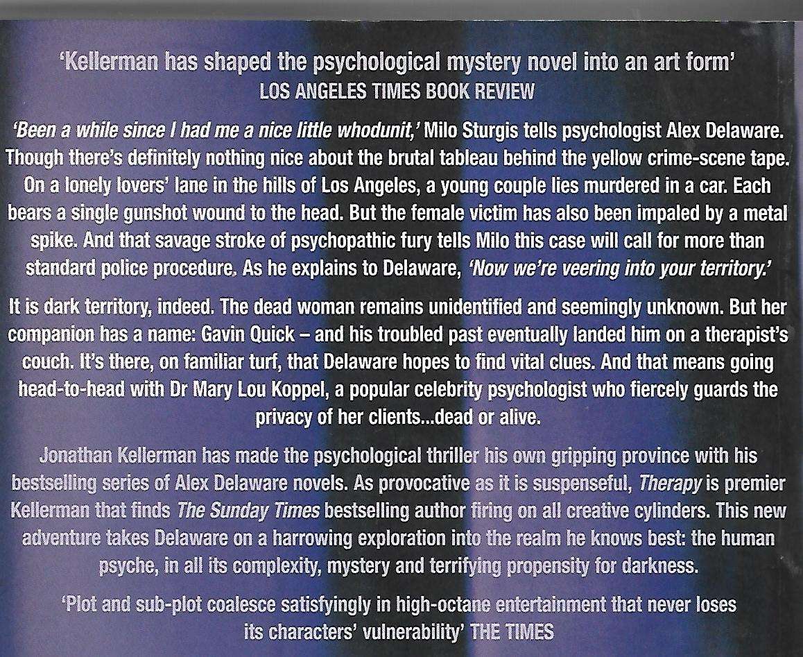 Therapy | Jonathan Kellerman