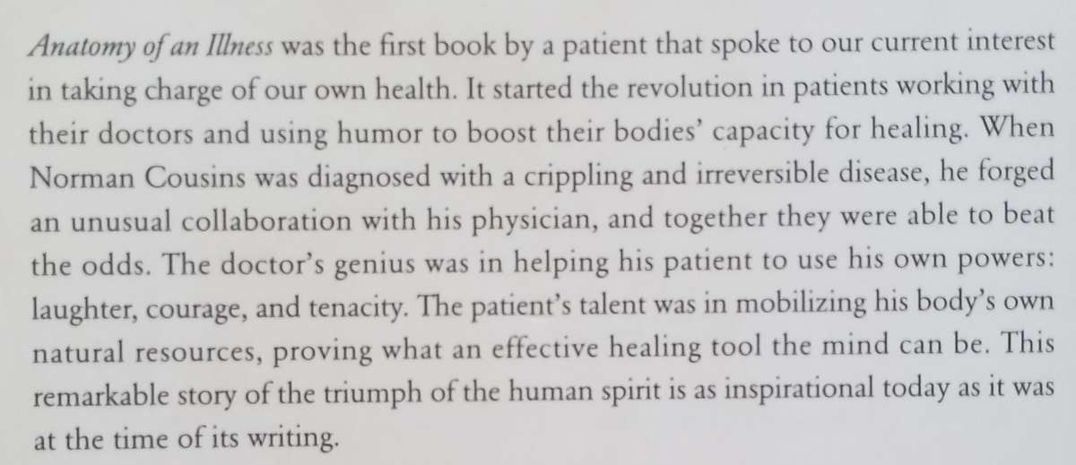 Anatomy of an Illness as Perceived by the Patient | Norman Cousins