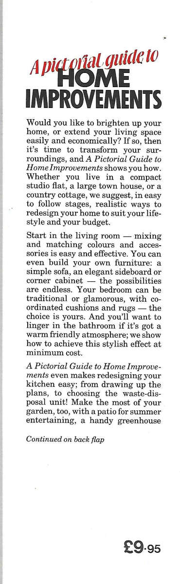 A Pictorial Guide to Home Improvements | Mary Lambert