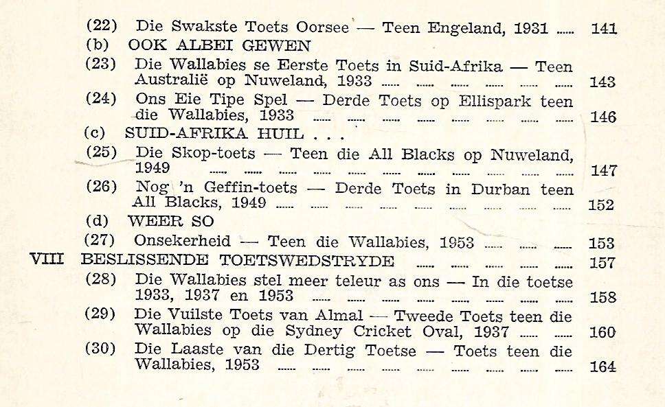 Ons Toetsprestasies (Afrikaans) | Danie Craven