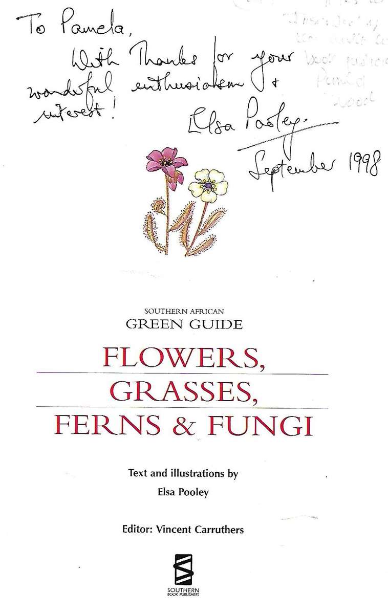 Flowers, Grasses, Ferns and Fungi (Inscribed by Author) | Elsa Pooley