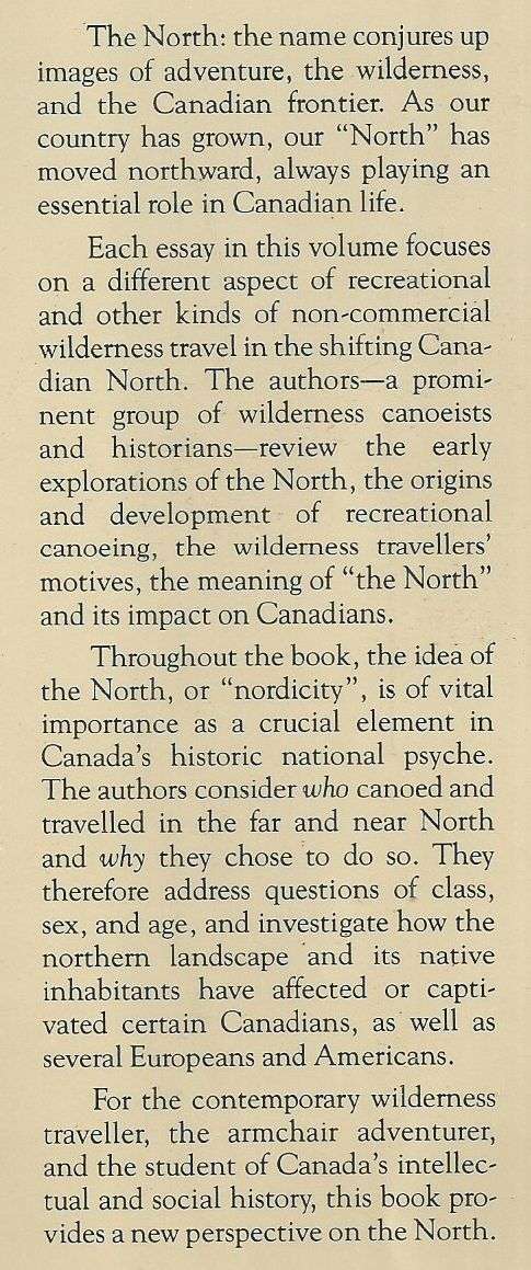 Nastawgan: The Canadian North by Canoe & Snowshoe | Bruce W. Hodgins & Maragaret Hobbs (Eds.)