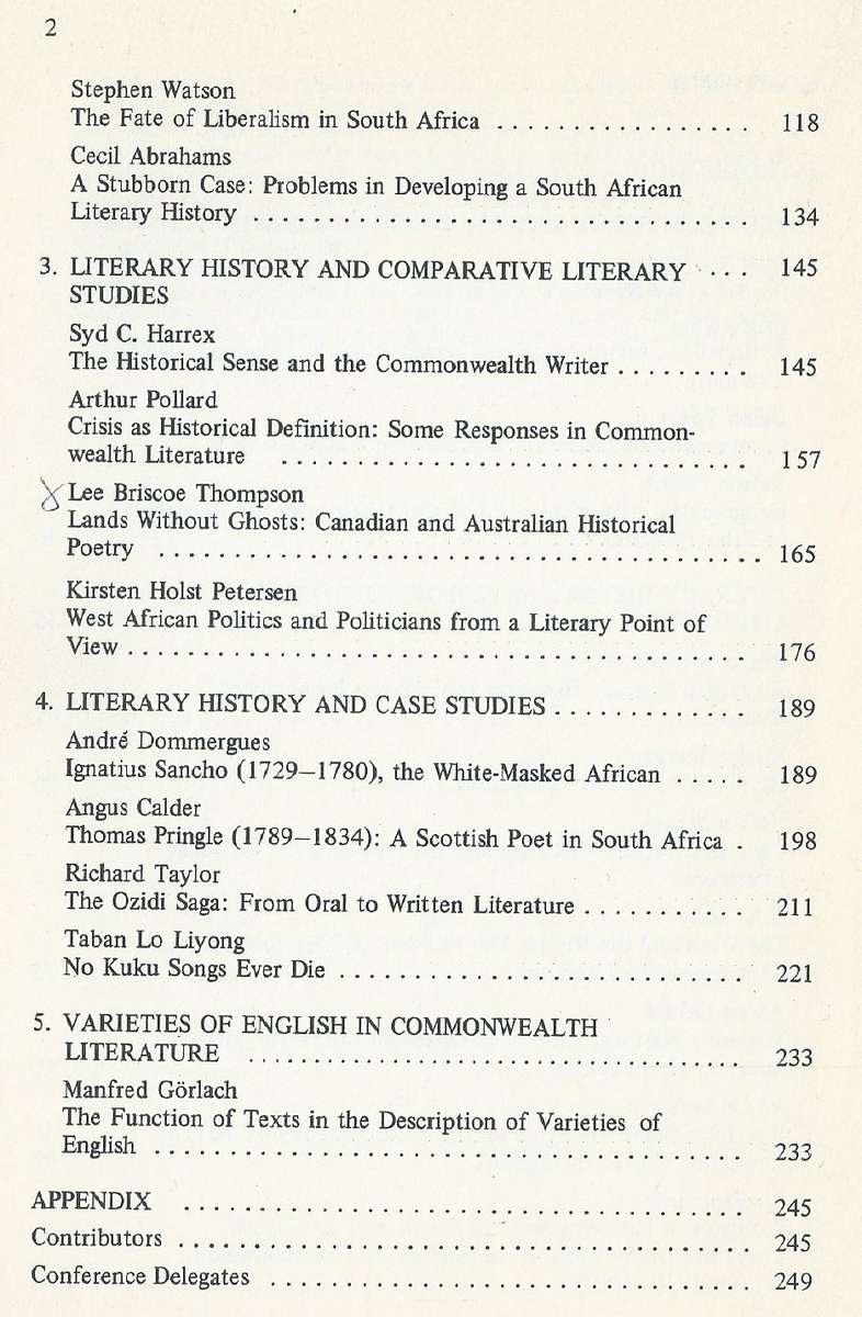 The History and Historiography of Commonwealth Literature | Dieter Riemenschneider (Ed.)