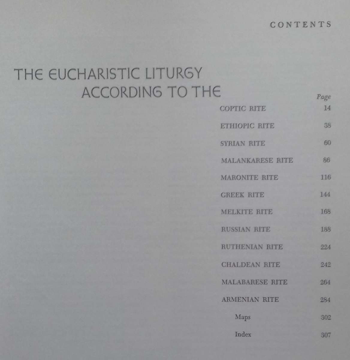 The Eucharistic Liurgies of the Eastern Churches | N. Liesel & T. Makula