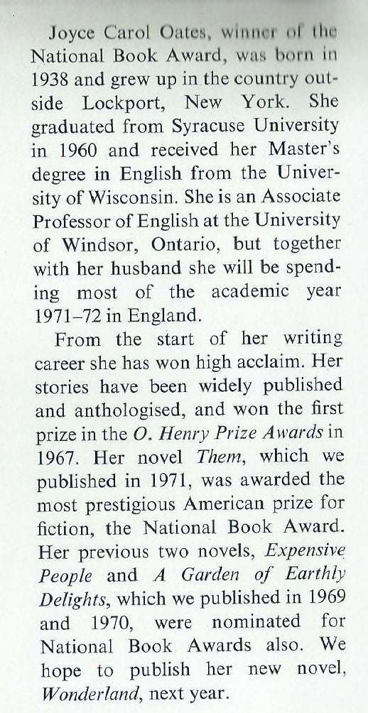 The Wheel of Love (First Edition, 1971) | Joyce Carol Oates