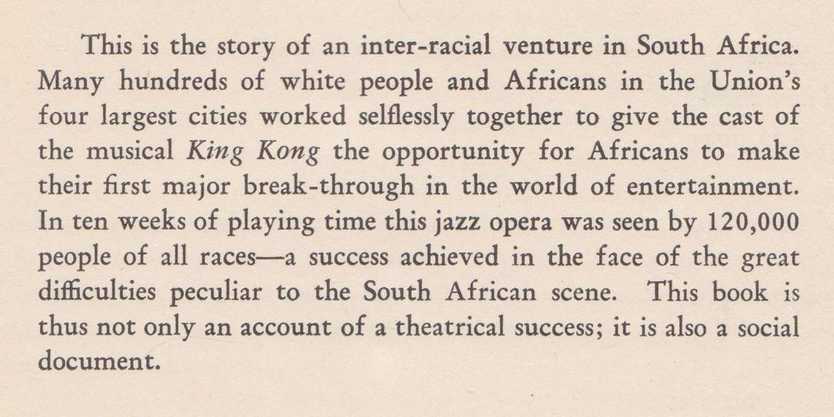 King Kong: A Venture in the Theatre | Mona Glasser