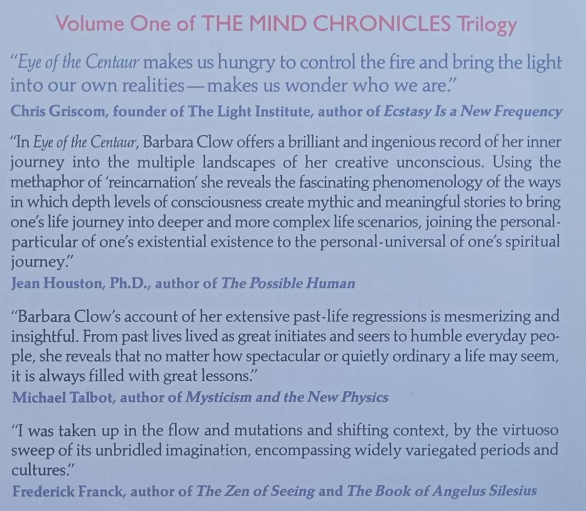 Eye of the Centaur: A Visionary Guide into Past Lives | Barbara Hand Clow