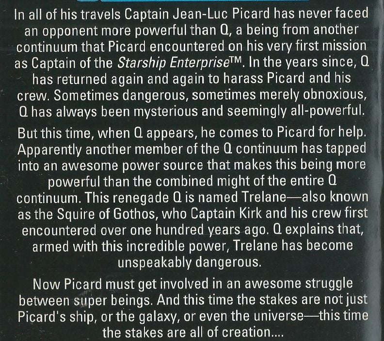 Q-Squared (Star Trek Next Generation) | Peter David