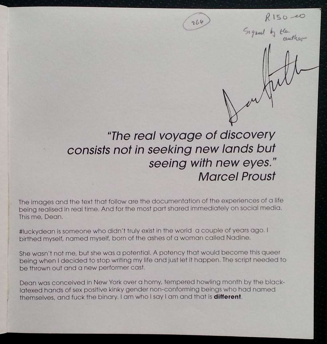 Transitions: (Signed by the Author) In Search of an Authentic Queer | Dean Hutton