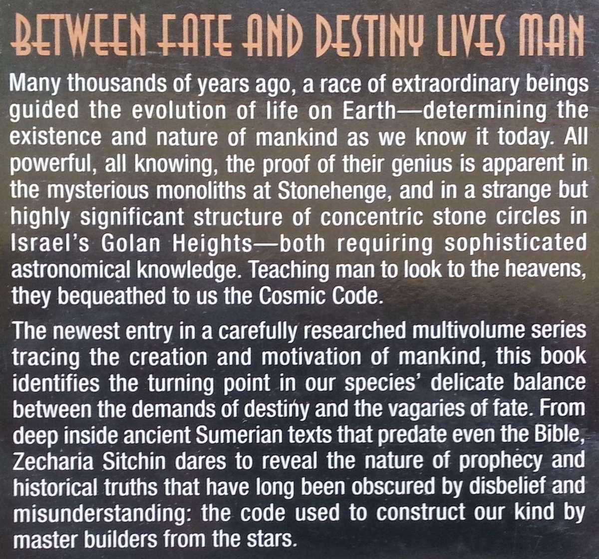 The Cosmic Code: Book VI of the Earth Chronicles | Zecharia Sitchin