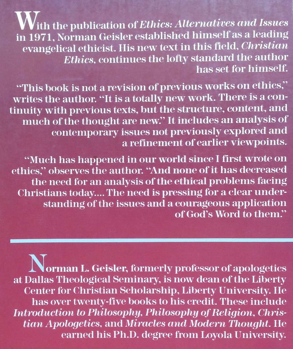 Christian Ethics: Options and Issues | Norman L. Geisler