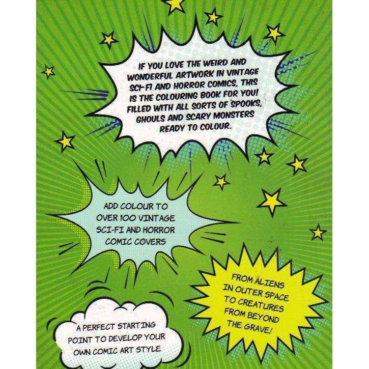 Classic Comic Colouring Book: Sci-fi and Horror (Creative Colouring for Grown-ups) | Various Illu...