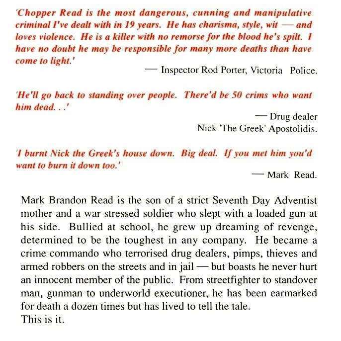 Chopper from the Inside | Mark Brandon Read