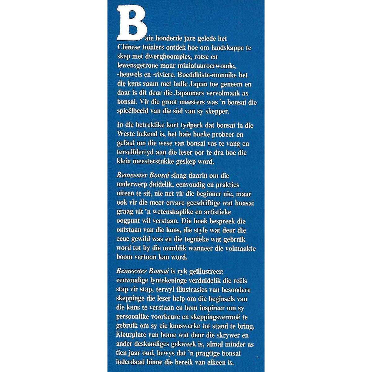 Bemeester Bonsai | Pieter Loubser