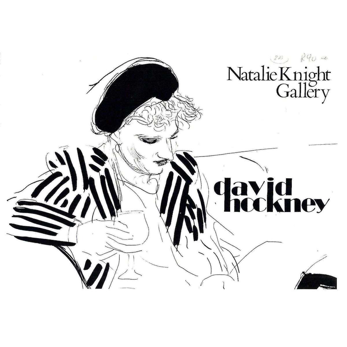 David Hockney: Celia, Flowers, Pools (Invitation Card to First SA Exhibition of his Drawings)