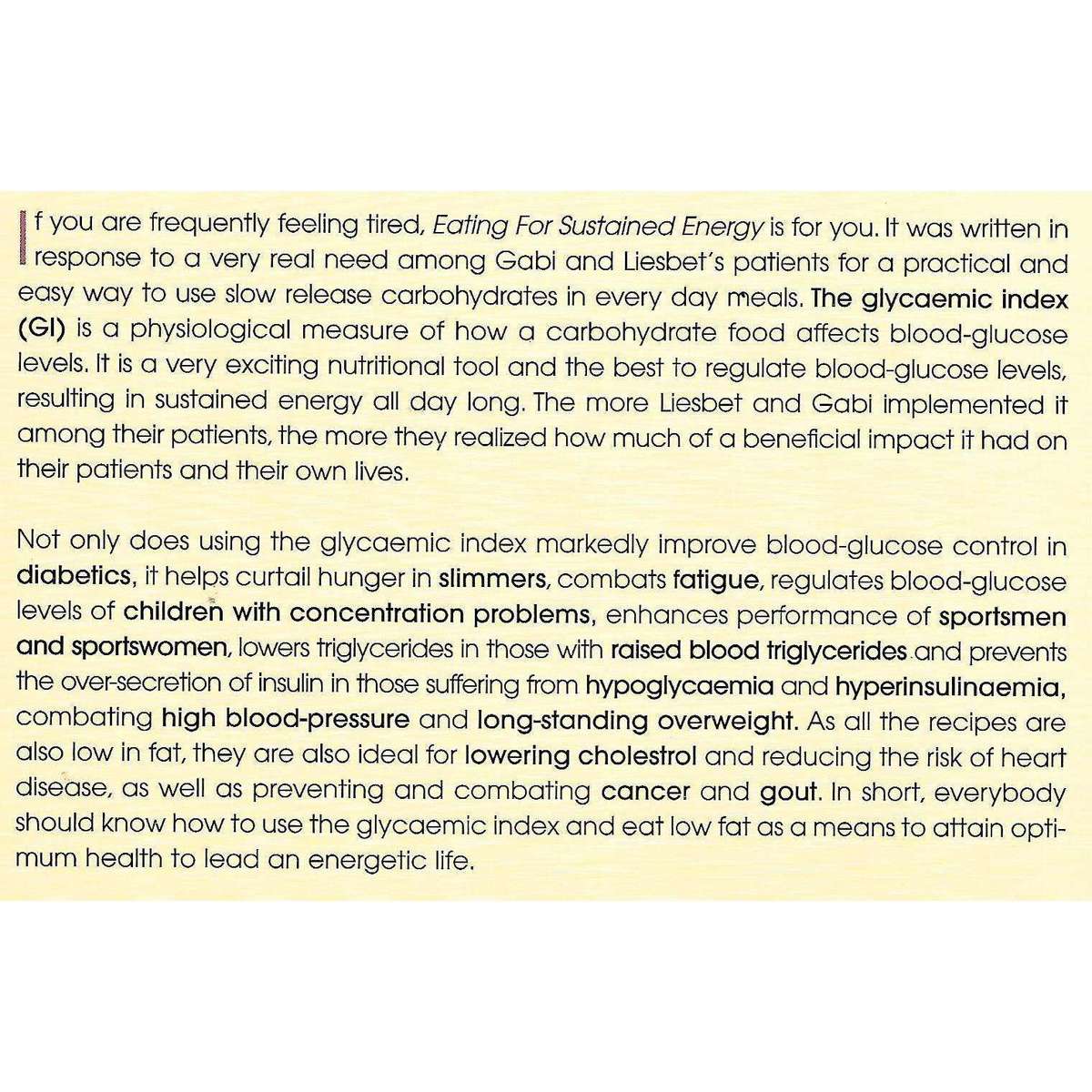 Eating for Sustained Energy | Liesbet Delport & Gabi Steenkamp