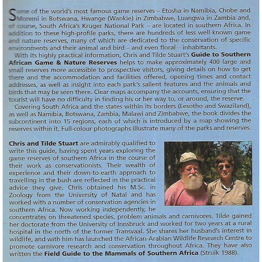 Guide to Southern African Game & Nature Reserves | Chris & Tilde Stuart